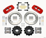 Wilwood AERO4 Rear Kit 14.00 Red 2007-2011 BMW E90 Series w/Lines