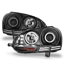 Load image into Gallery viewer, ANZO 2006-2009 Volkswagen Rabbit Projector Headlights w/ Halo Black (CCFL)