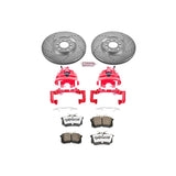 Power Stop 02-04 Volkswagen Golf Front Z26 Street Warrior Brake Kit w/Calipers