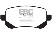 Load image into Gallery viewer, EBC 08-11 Chrysler Town &amp; Country 3.3 Greenstuff Rear Brake Pads