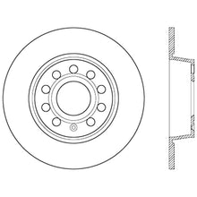 Load image into Gallery viewer, Stoptech 10-13 VW Golf/GTI/Jetta w/ 272mm Rear Disc Rear Premium High Carbon Cryo Brake Rotor