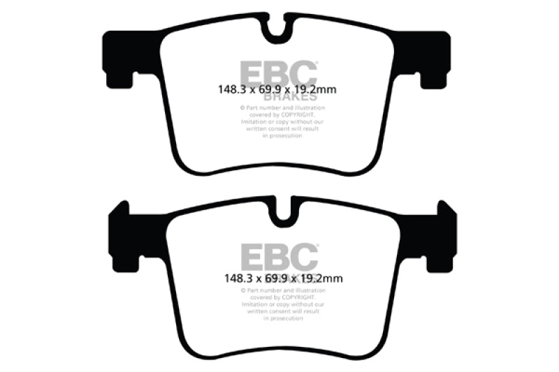 EBC 11+ BMW X3 2.0 Turbo (F25) Ultimax2 Front Brake Pads