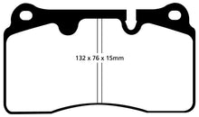 Load image into Gallery viewer, EBC 06-09 Volkswagen Touareg 3.6 (2 pin holes at top of backplate) Ultimax2 Front Brake Pads