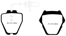 Load image into Gallery viewer, EBC 99-01 Audi A6 Quattro 2.7 Twin Turbo Sedan (8 Pad Set) Yellowstuff Front Brake Pads