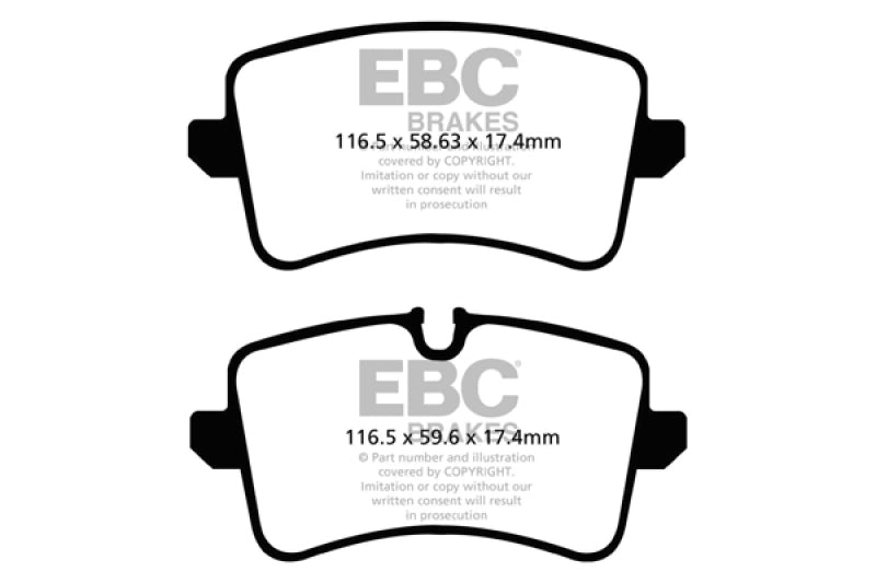 EBC 11 Audi A6 2.0 Turbo Greenstuff Rear Brake Pads