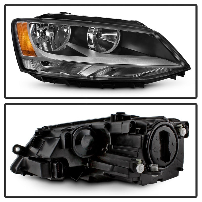 xTune 11-18 Volkswagen Jetta Sedan OEM Style Halogen Headlights - Chrome (HD-JH-VJ11-AM-C)