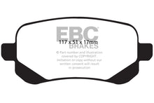 Load image into Gallery viewer, EBC 08-11 Chrysler Town &amp; Country 3.3 Ultimax2 Rear Brake Pads