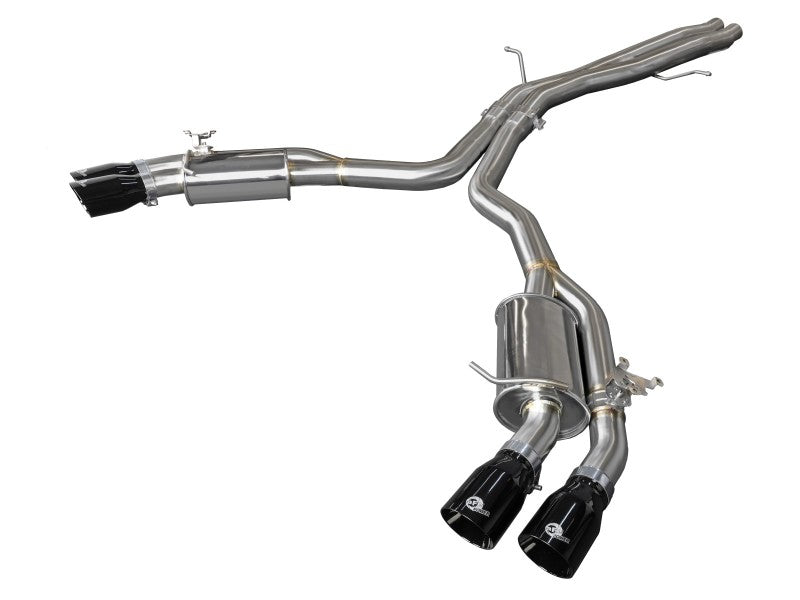 aFe 18-20 Audi RS5 Coupe MACH Force-Xp 3in to 2.5in 304 SS Axle-Back Exhaust System (Quad Black Tip)