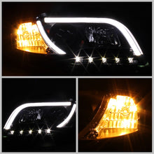 Load image into Gallery viewer, Spyder Audi A4 06-08 Projector Headlights Halogen Only - Light Tube DRL Blk PRO-YD-AA405-LTDRL-G2-BK