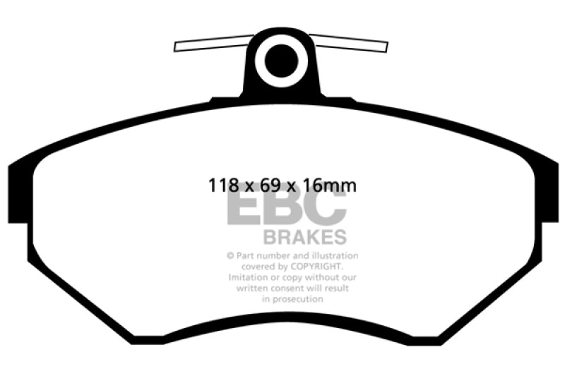 EBC 97-02 Volkswagen Cabriolet 2.0 Ultimax2 Front Brake Pads