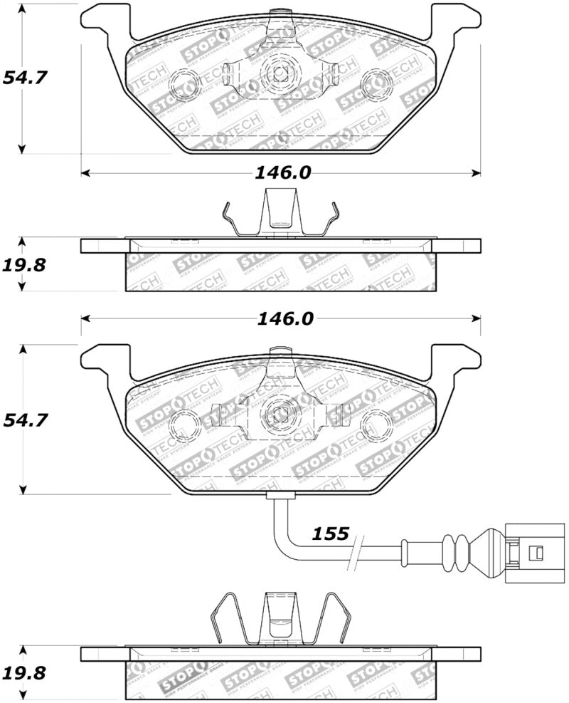 StopTech Street Touring Brake Pads