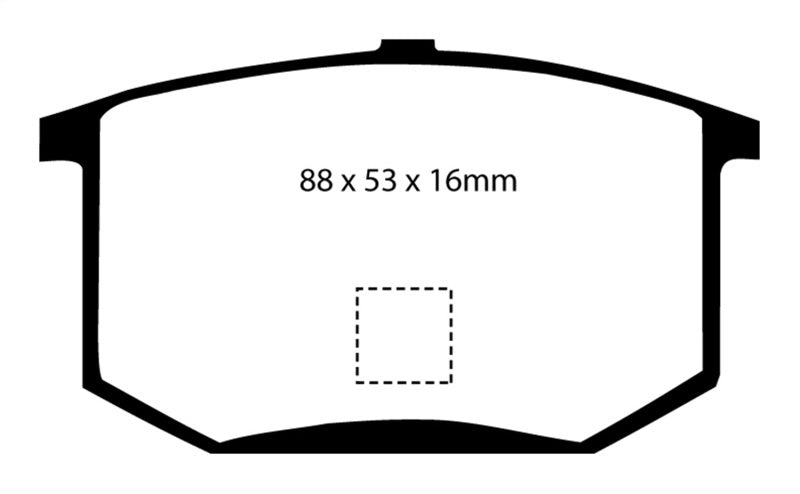 EBC 75-80 Lotus Esprit 2.0 Redstuff Rear Brake Pads