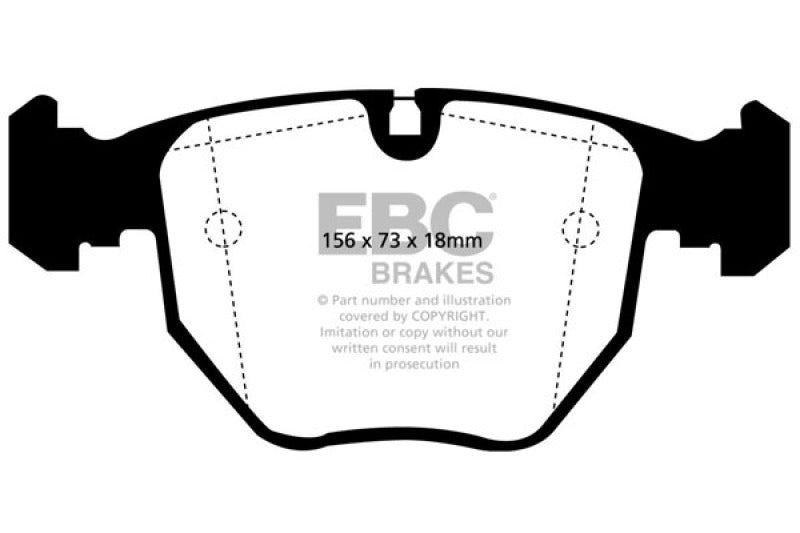 EBC 00-06 BMW X5 3.0 Greenstuff Front Brake Pads