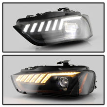 Load image into Gallery viewer, Spyder 13-16 Audi A4/S4 Halogen Model Only High-Power LED Headlights - Black PRO-YD-AA413HALAP-BK