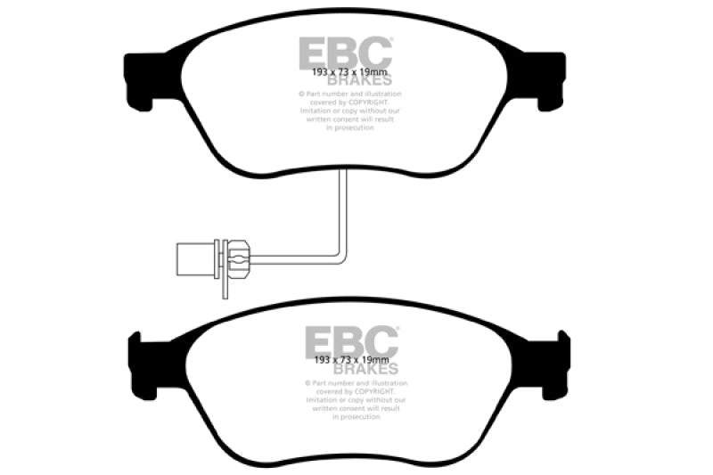 EBC 03-10 Audi A8 Quattro 4.2 Yellowstuff Front Brake Pads