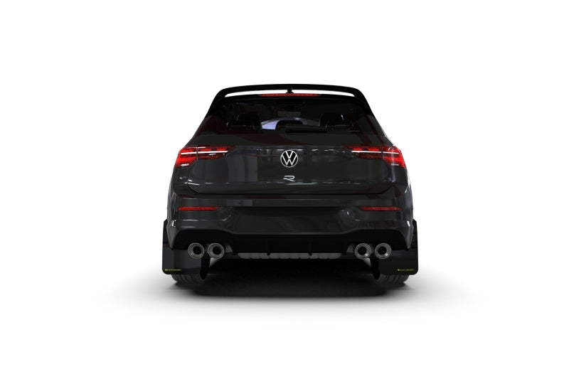 Rally Armor 22-24 VW MK8 Golf GTI/R Black UR Mud Flap w/White Logo